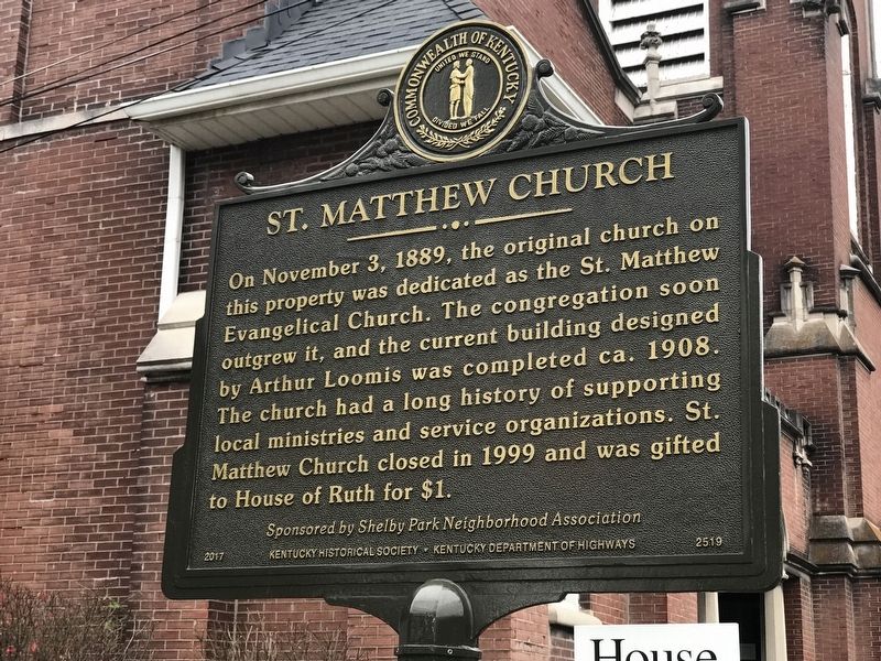 St. Matthew Church Marker image. Click for full size.