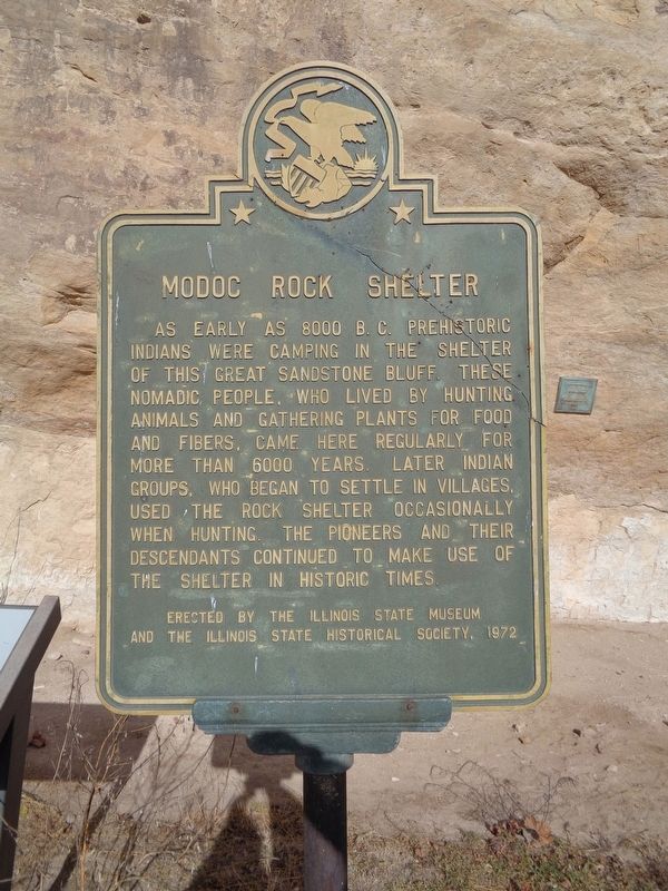 Modoc Rock Shelter Marker image. Click for full size.