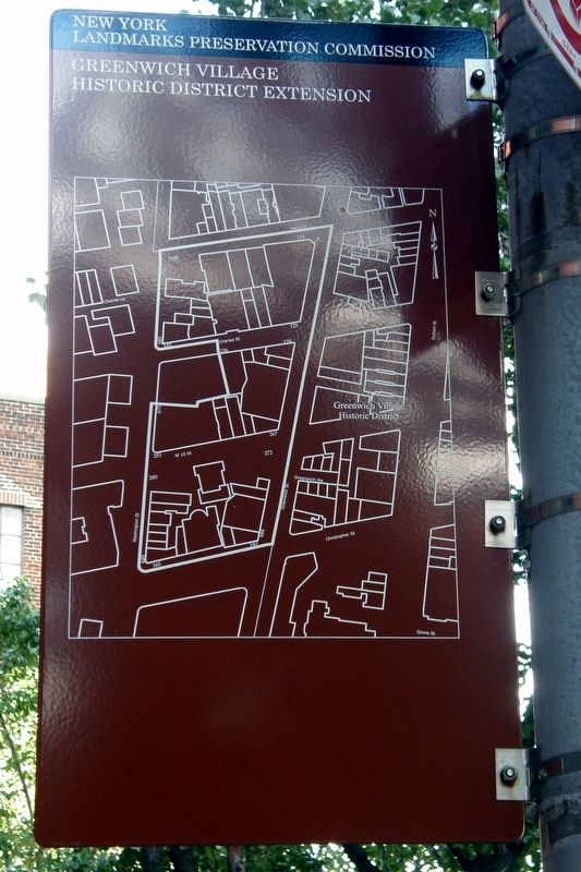 Greenwich Village Historic District Extension Marker image. Click for full size.