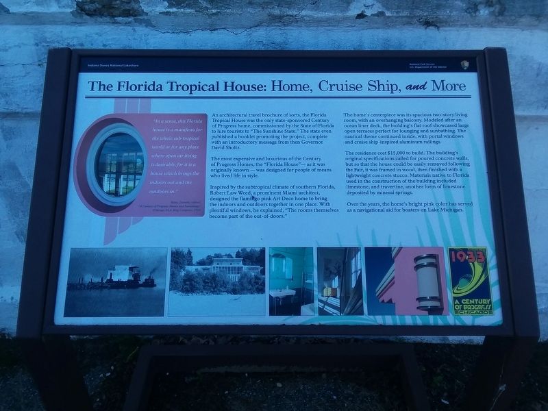 The Florida House Marker image. Click for full size.