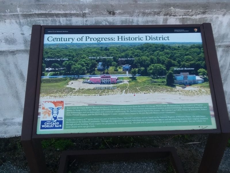 Century Of Progress Homes Marker image. Click for full size.