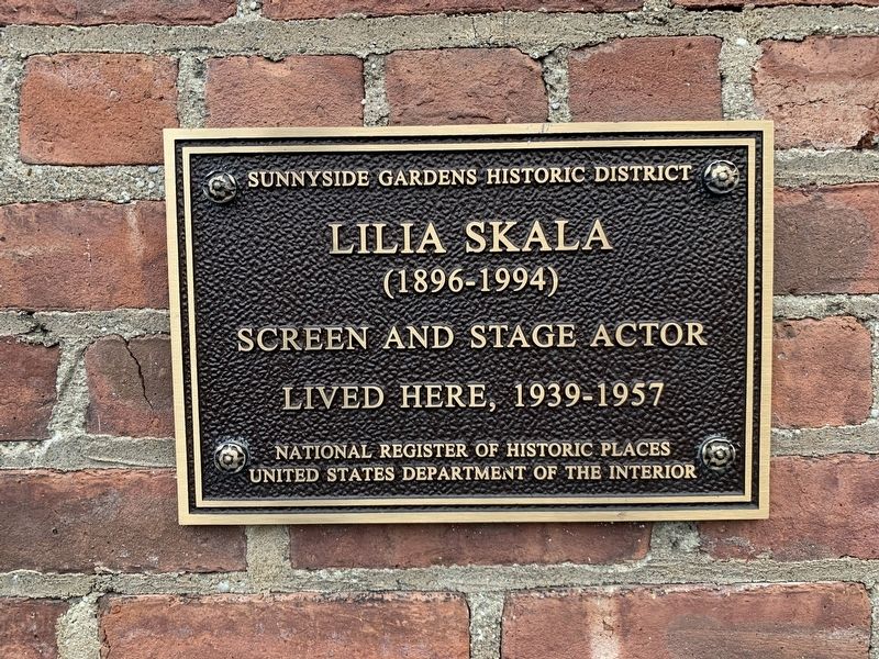 Lilia Skala (1896-1994) Marker image. Click for full size.