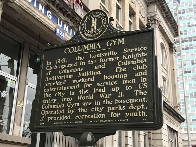 Columbia Gym Marker (Side A) image. Click for full size.