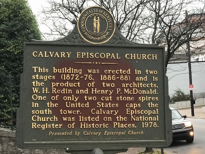Calvary Episcopal Church Marker (Side B) image. Click for full size.