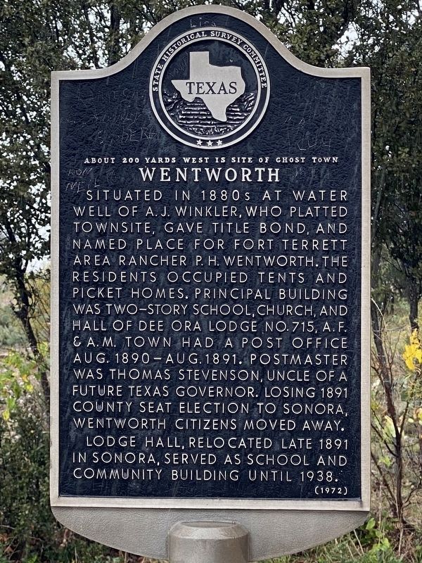 Wentworth Marker image. Click for full size.