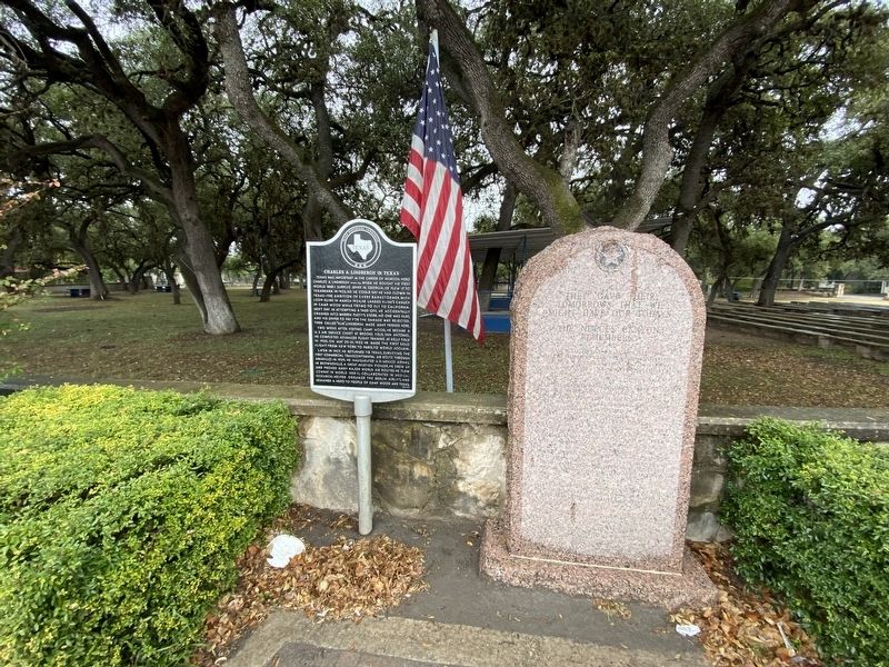 Charles A. Lindbergh in Texas Marker image. Click for full size.