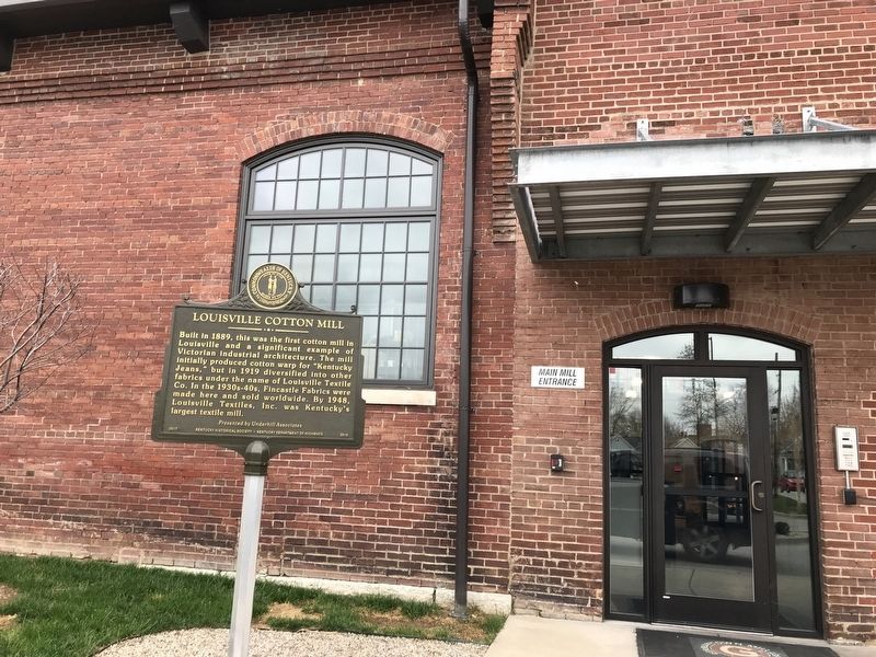 Louisville Cotton Mill / Germantown Mill Lofts Marker. Click for full size. Louisville Cotton Mill / Germantown Mill Lofts Marker image. Click for full size.