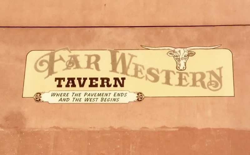 <i>Where the pavement ends and the West begins</i> image. Click for full size.