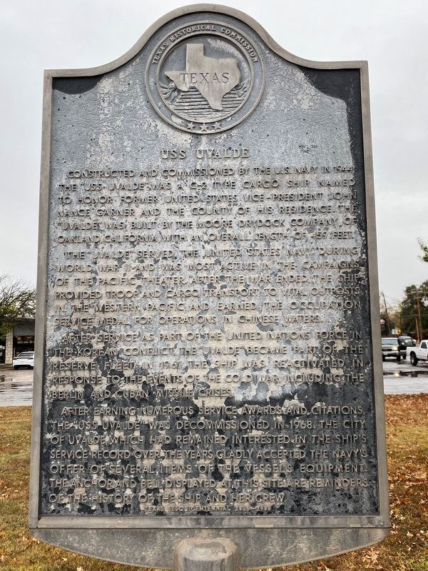 USS Uvalde Marker image. Click for full size.