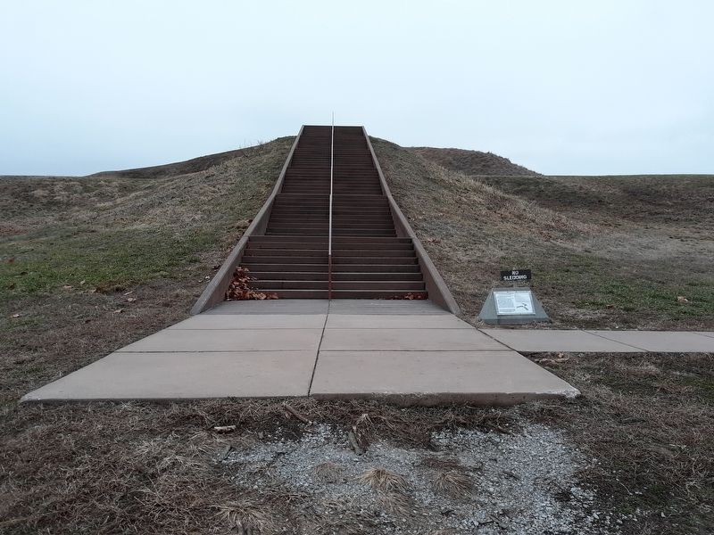 Monks Mound-South Ramp Marker image. Click for full size.