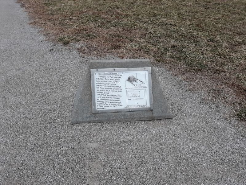 Monks Mound-4th Terrace Marker image. Click for full size.