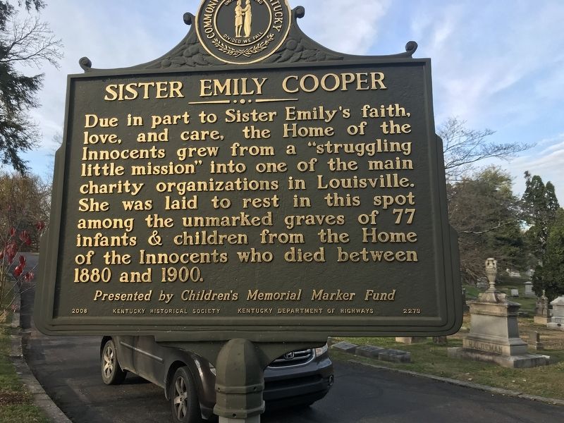 Sister Emily Cooper Marker (Side B) image. Click for full size.