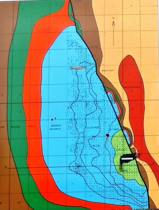 Marker detail: Pre-Pennsylvanian Geologic Map image. Click for full size.