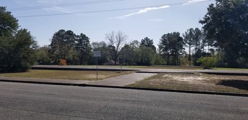 The view of the Site of Henry T. Scott School Marker from the road. image. Click for full size.