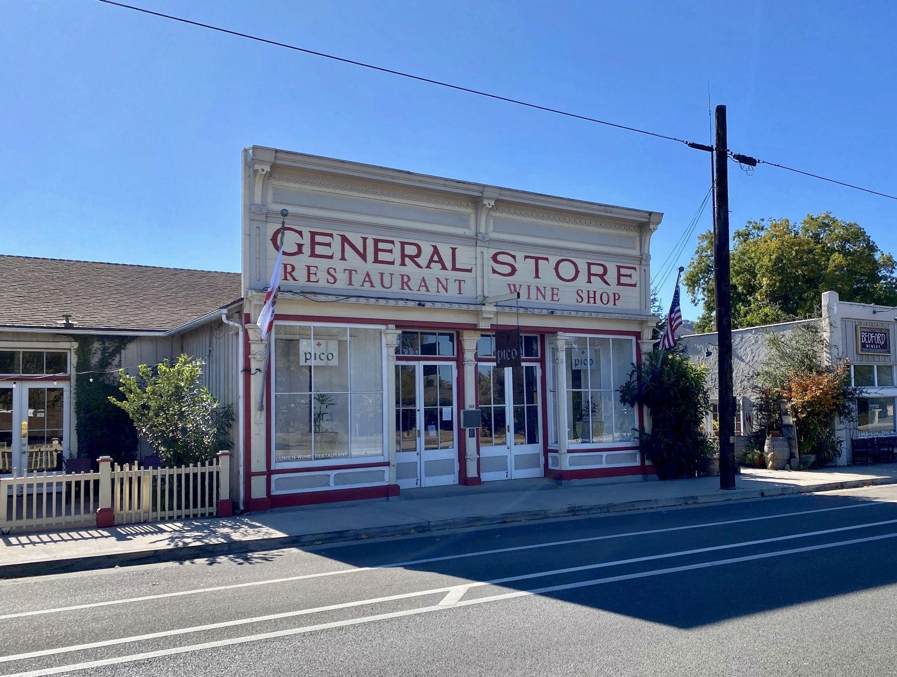 The Los Alamos General Store and Marker image. Click for full size.