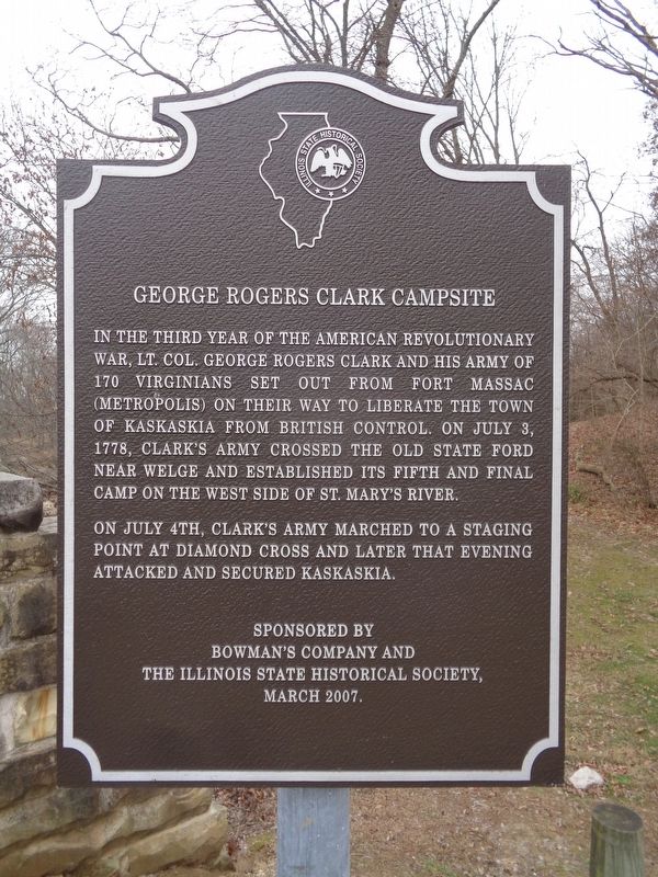 George Rogers Clark Campsite Marker image. Click for full size.