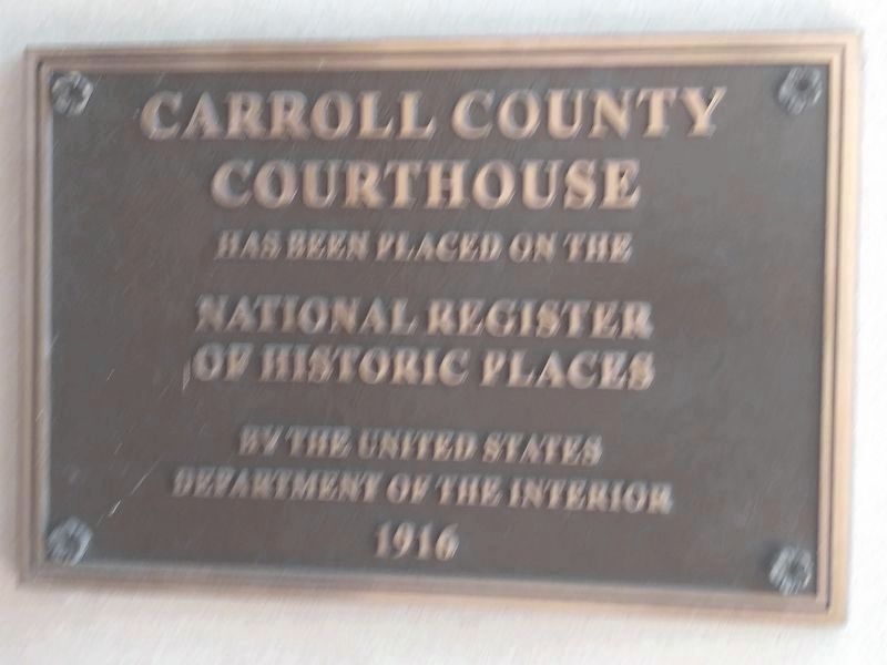 Additional National Register of Historic Places plaque on the courthouse proper image. Click for full size.