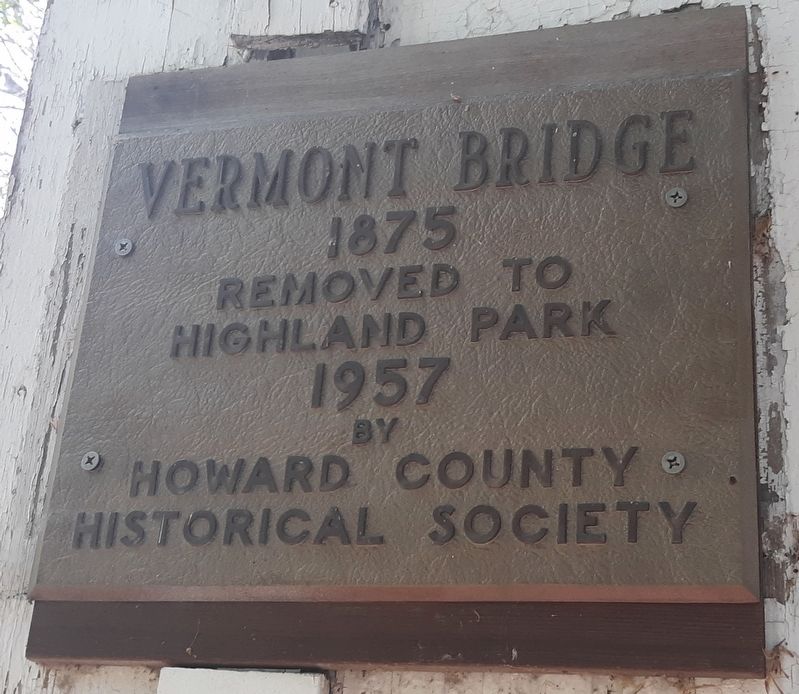 Vermont Bridge Marker image. Click for full size.