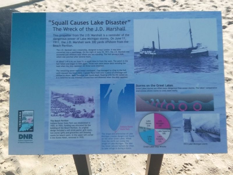 "Squall Causes Lake Disaster" Marker image. Click for full size.