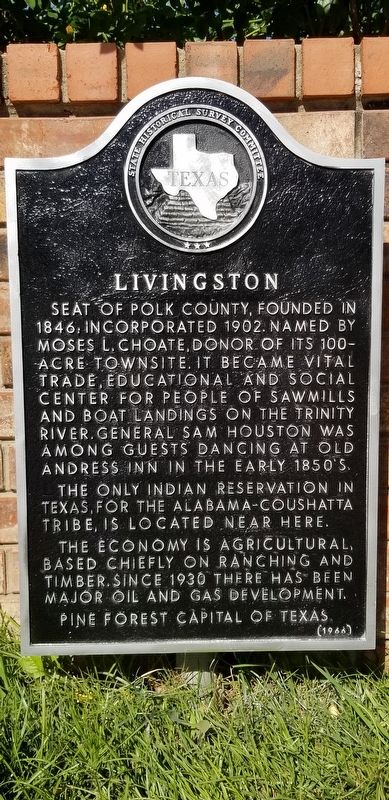 Livingston Marker image. Click for full size.