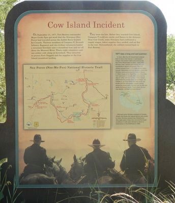 Cow Island Incident Marker image. Click for full size.