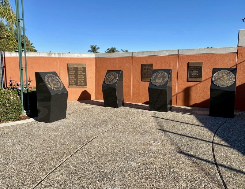 Santa Maria Valley Korean War Memorial - wide view image. Click for full size.