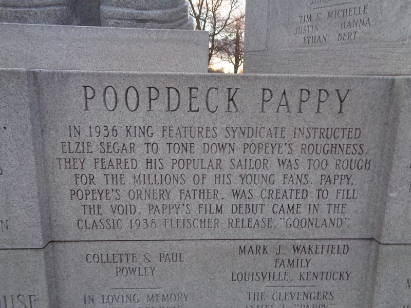 Poopdeck Pappy Marker. Click for full size. Poopdeck Pappy Marker image. Click for full size.