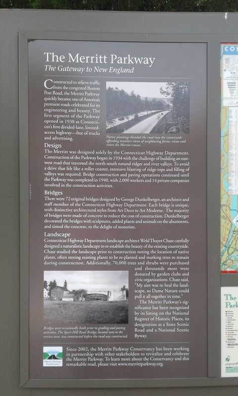 The Merritt Parkway Marker. Click for full size. The Merritt Parkway Marker image. Click for full size.