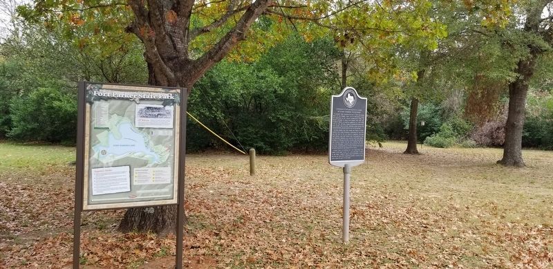 Civilian Conservation Corps at Fort Parker State Park Marker. Click for full size. Civilian Conservation Corps at Fort Parker State Park Marker image. Click for full size.