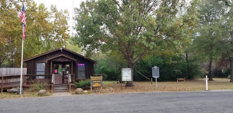 Check-in station for Fort Parker State Park and the Marker. Click for full size. Check-in station for Fort Parker State Park and the Marker image. Click for full size.