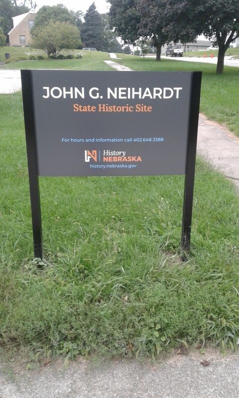 John G. Neihardt Study Marker. Click for full size. John G. Neihardt Study Marker image. Click for full size.