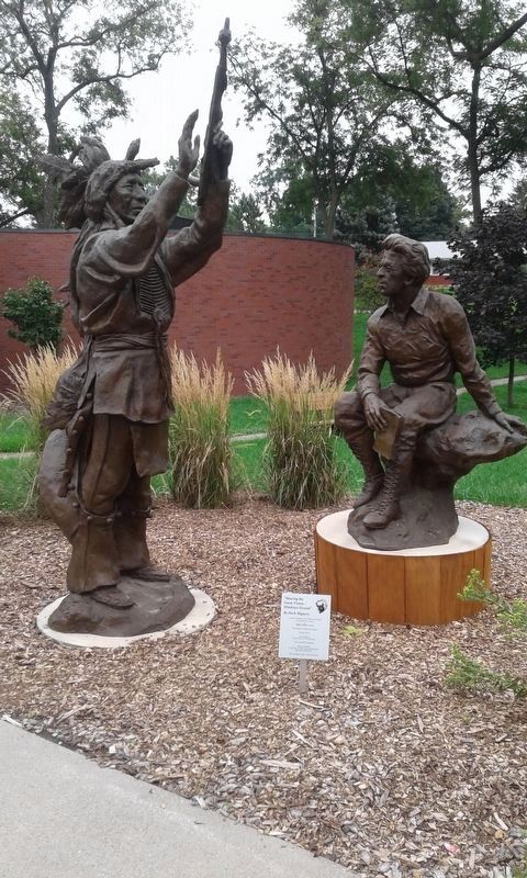 Sculpture on the grounds. Click for full size. Sculpture on the grounds image. Click for full size.