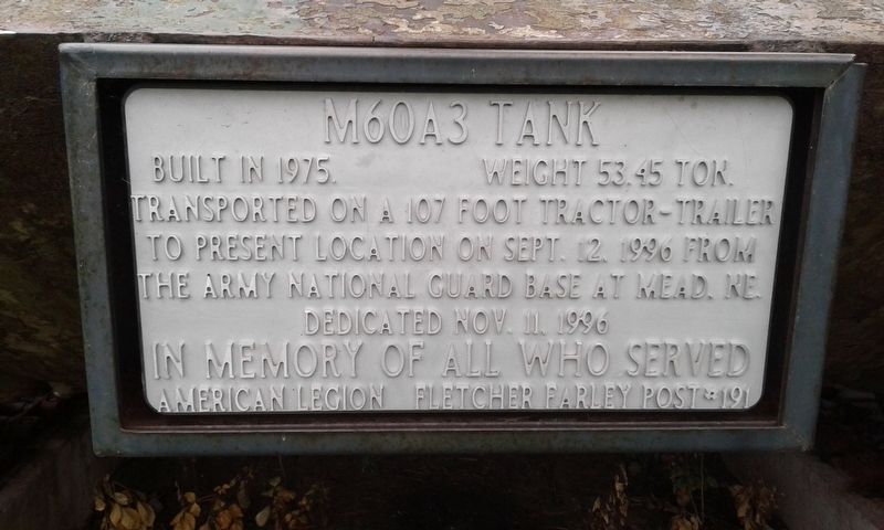 M60A3 Tank Marker. Click for full size. M60A3 Tank Marker image. Click for full size.