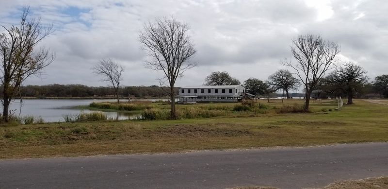 A view of Lake Mexia at the park from the marker.. Click for full size. A view of Lake Mexia at the park from the marker. image. Click for full size.