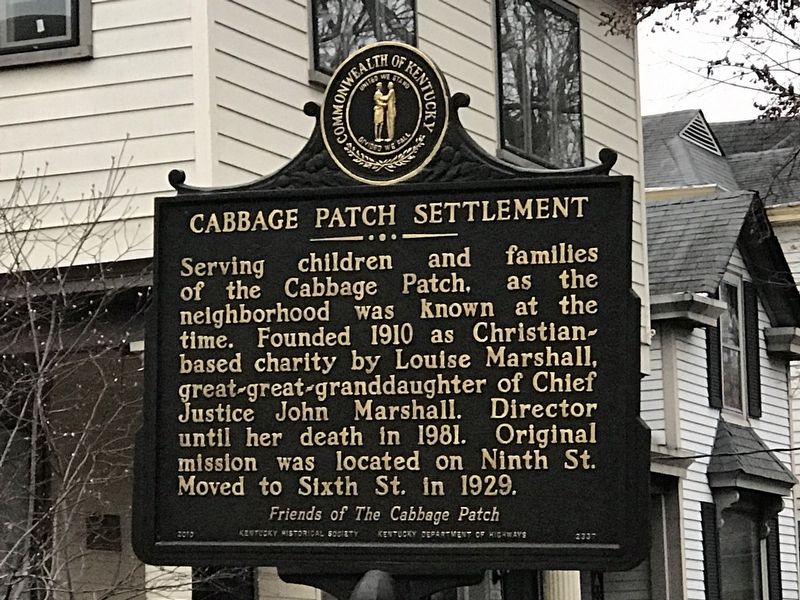 Cabbage Patch Settlement Marker (Side A) image. Click for full size.