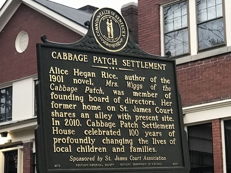 Cabbage Patch Settlement Marker (Side B) image. Click for full size.