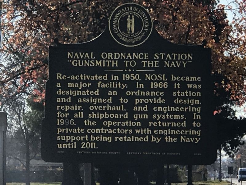 Naval Ordinance Station, "Gunsmith to the Navy" Marker image. Click for full size.