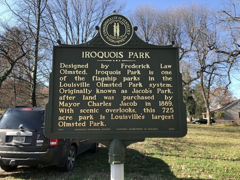 Iroquois Park Marker image. Click for full size.