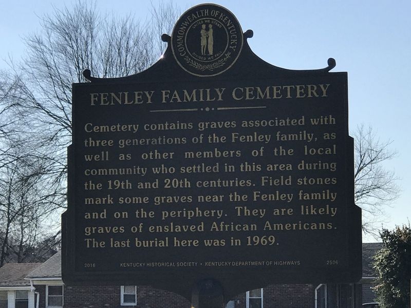Fenley Family Cemetery Marker image. Click for full size.