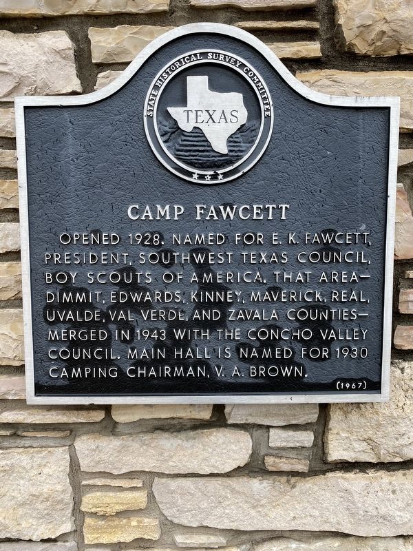 Camp Fawcett Marker image. Click for full size.