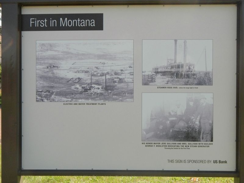 Most Progressive in Montana - First in Montana Marker image. Click for full size.