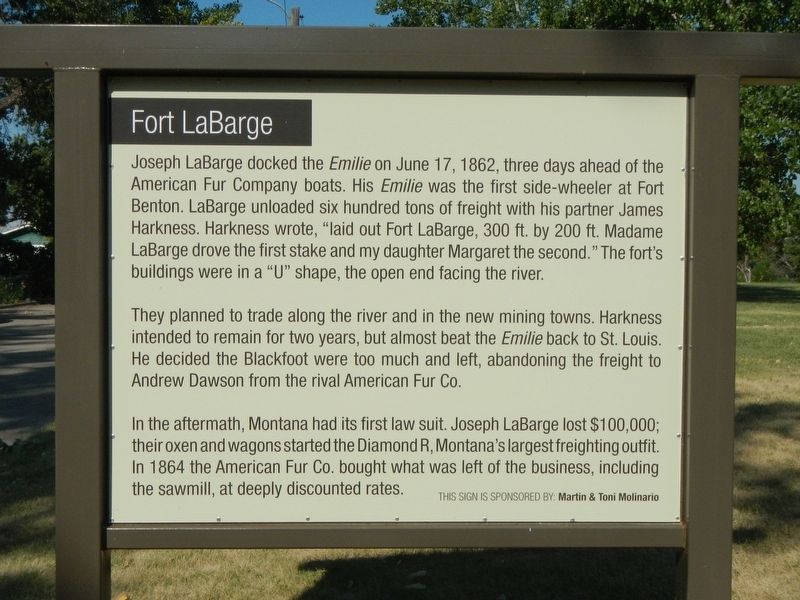Fort LaBarge Marker image. Click for full size.