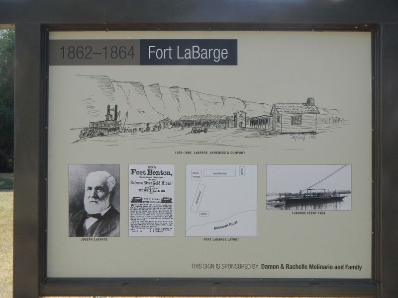 Fort LaBarge - 1862-1864 Fort LaBarge Marker image. Click for full size.