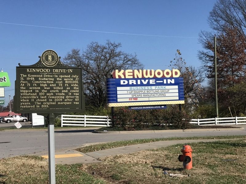 Kenwood Drive-In Marker image. Click for full size.