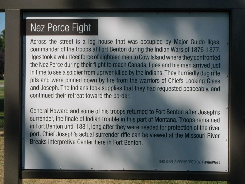Nez Perce Fight Marker image. Click for full size.