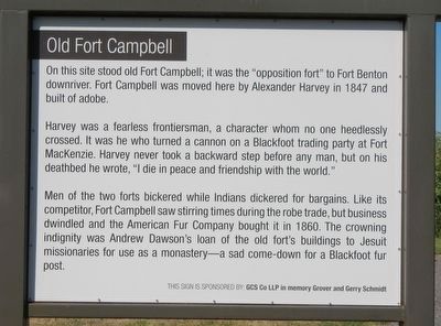 Old Fort Campbell Marker. Click for full size. Old Fort Campbell Marker image. Click for full size.