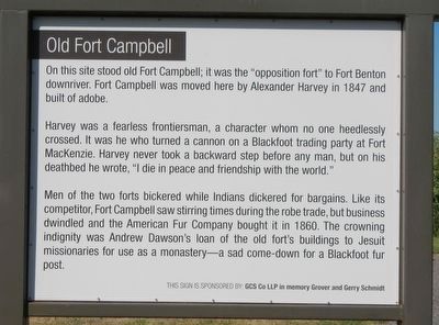 Old Fort Campbell Marker image. Click for full size.