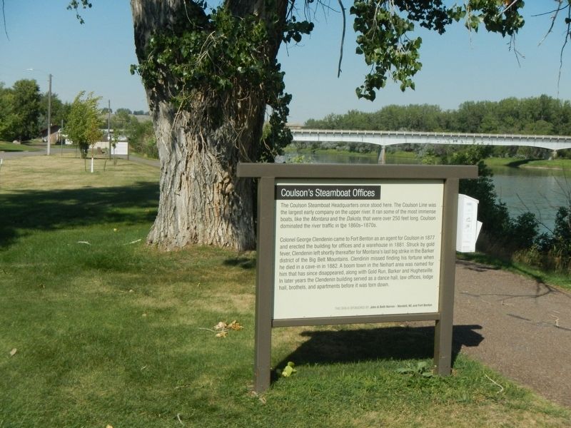 Coulson's Steamboat Offices Marker. Click for full size. Coulson's Steamboat Offices Marker image. Click for full size.