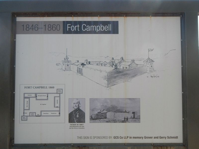 Old Fort Campbell - 1846-1860 Fort Campbell Marker image. Click for full size.
