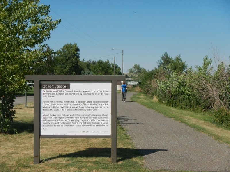 Old Fort Campbell Marker. Click for full size. Old Fort Campbell Marker image. Click for full size.